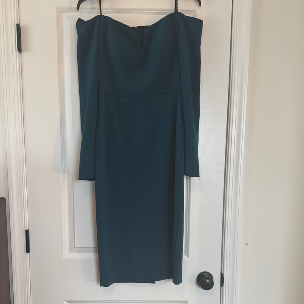 Long Sleeve Off the Shoulder Blue Sheath Dress for Cocktail